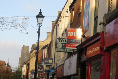 Tory Misrule A - derelict shops in the heart of Rugby
